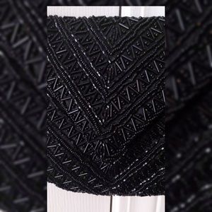 Black Sequins Formal Fancy Cross Body Purse